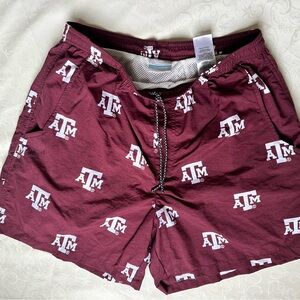 Columbia Burgundy Athletic Men's Shorts